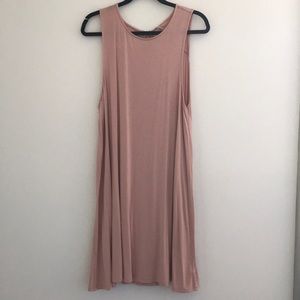 Light pink t-shirt dress